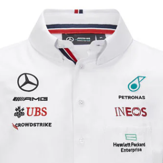 Tričko Mercedes, tím, biele, 2021