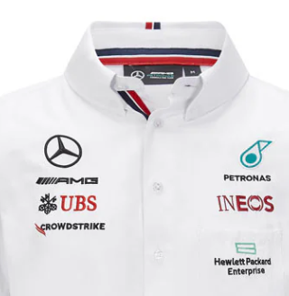 Tričko Mercedes, tím, biele, 2021