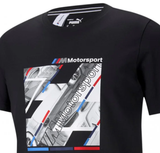 BMW T-Shirt, Puma BMW MMS Graphic, schwarz, 2021
