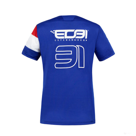 Dámske tričko Alpine, Esteban Ocon 31 Team, modré, 2021 - FansBRANDS®