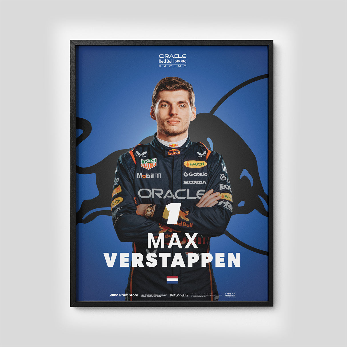 Originálny F1 Print - Max Verstappen plagát (veľkosť A3)