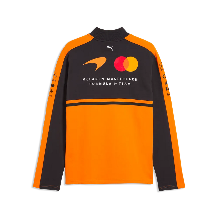 McLaren pulóver, tím, polovičný zips, papája