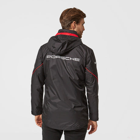 Bunda do dažďa Porsche Team, čierna, 2022 - FansBRANDS®