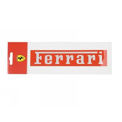 Nálepka Ferrari, 19x4 cm, červená, 2012