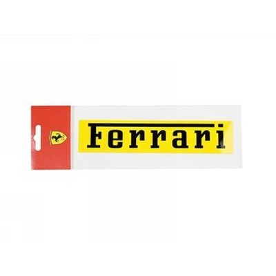 Nálepka Ferrari, 11x2 cm, žltá, 2012 - FansBRANDS®