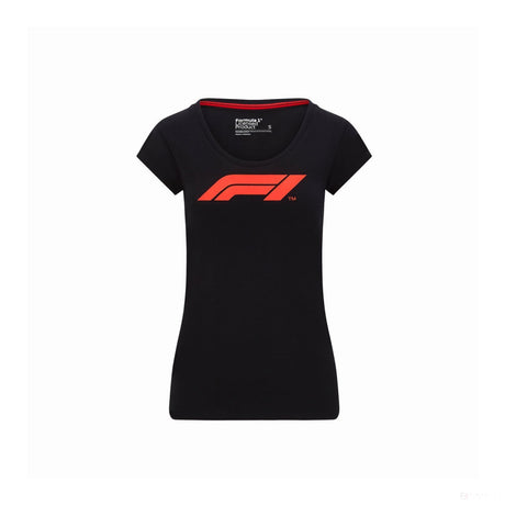 Dámske tričko Formuly 1, Logo Formuly 1, čierne, 2020 - FansBRANDS®