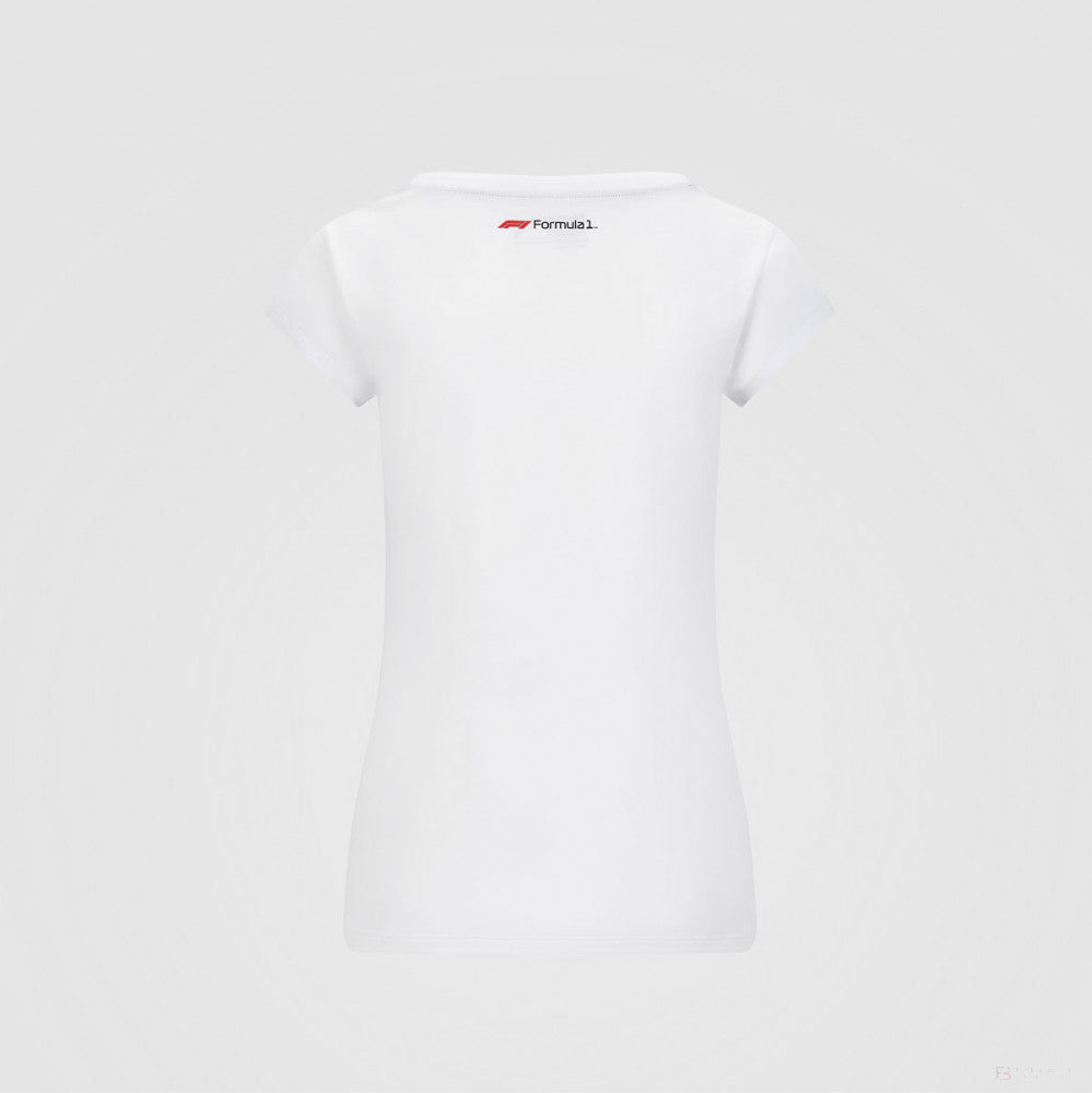 Dámske tričko Formuly 1, Logo Formuly 1, biele, 2020