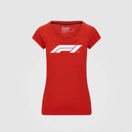 Dámske tričko Formuly 1, Logo Formuly 1, červené, 2020 - FansBRANDS®