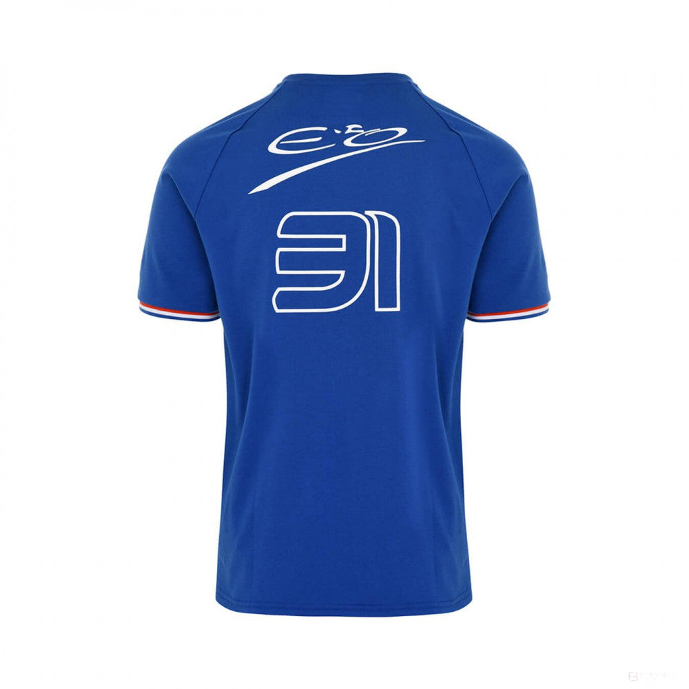 Alpine tričko, Esteban Ocon Fanwear, modré, 2022 - FansBRANDS®