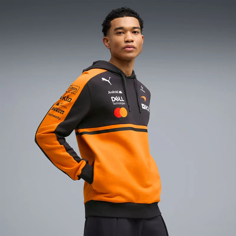 McLaren kapucnis pulóver, tím, papája