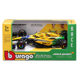 Model auta McLaren, Bburago, Lando Norris, Monaco Senna Livery, MCL38 🔥