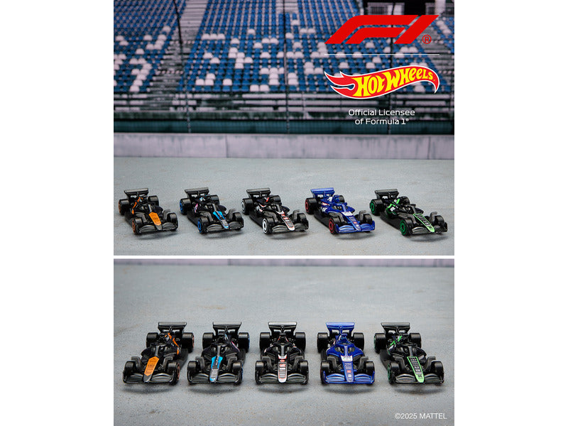 Hot Wheels F1 sada, 5-diel F1 auto v krabici