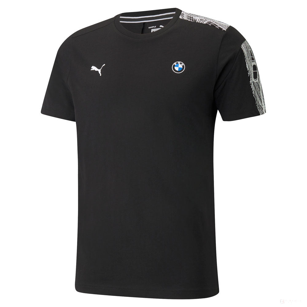 BMW tričko, Puma BMW MMS T7, čierne, 2021