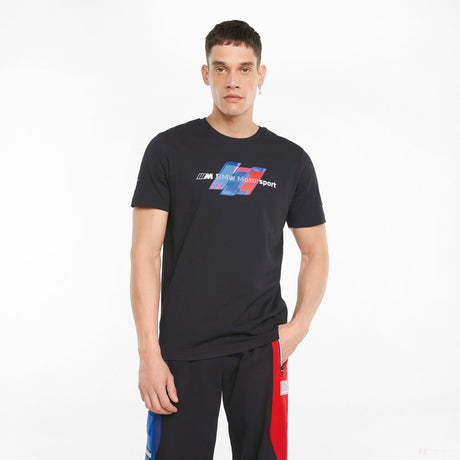 BMW tričko, logo Puma BMW Motorsport, čierne, 2021 - FansBRANDS®