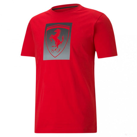 Ferrari tričko, Puma Race Big Shield, červené, 2021 - FansBRANDS®