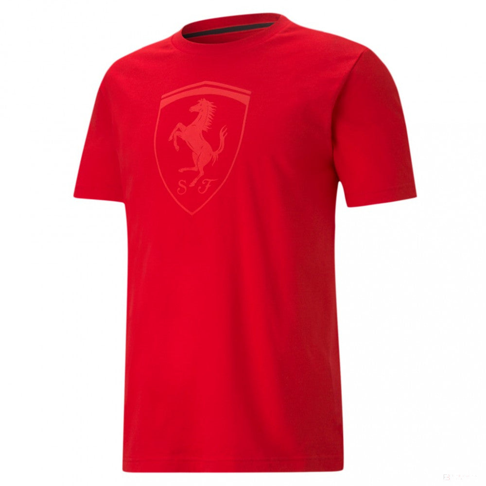 Ferrari tričko, Puma Race Big Shield, červené, 2021
