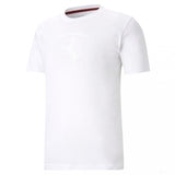 Ferrari tričko, Puma Race Big Shield, biele, 2021