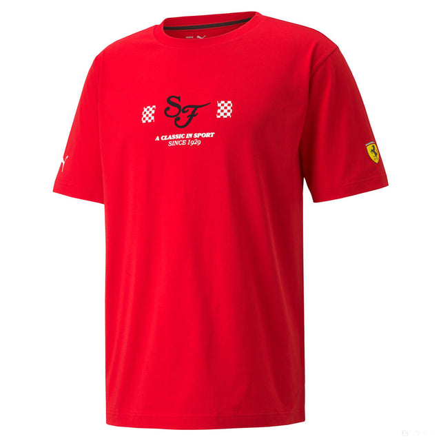 Ferrari tričko, Puma Race Statement, červené, 2021 - FansBRANDS®