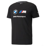 BMW tričko, Puma BMW MMS ESS Logo, čierne, 2021