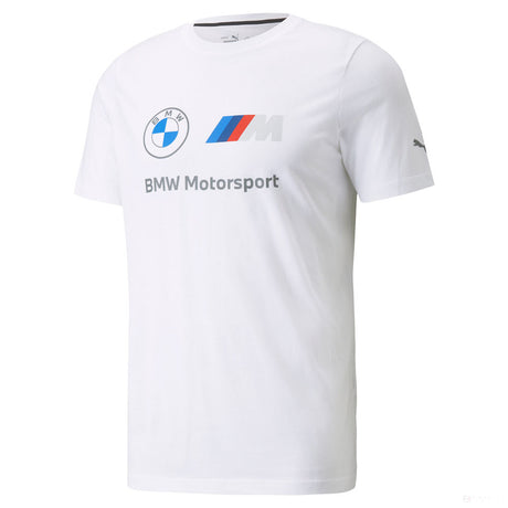 BMW tričko, Puma BMW MMS ESS Logo, biele, 2021 - FansBRANDS®