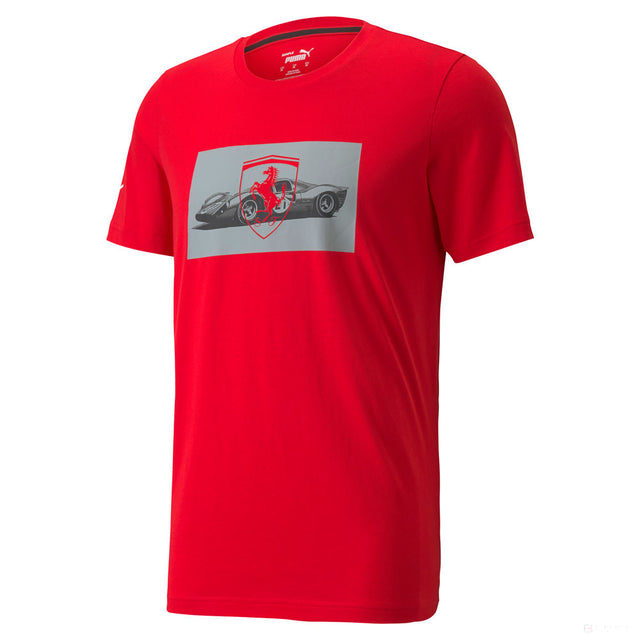 Ferrari tričko, Puma Race Graphic, červené, 2021 - FansBRANDS®