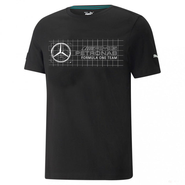 Tričko Puma Mercedes, čierne, 2022 - FansBRANDS®