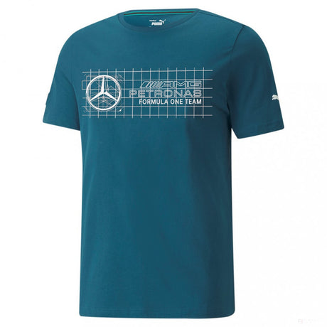 Tričko Puma Mercedes, Modré, 2022 - FansBRANDS®