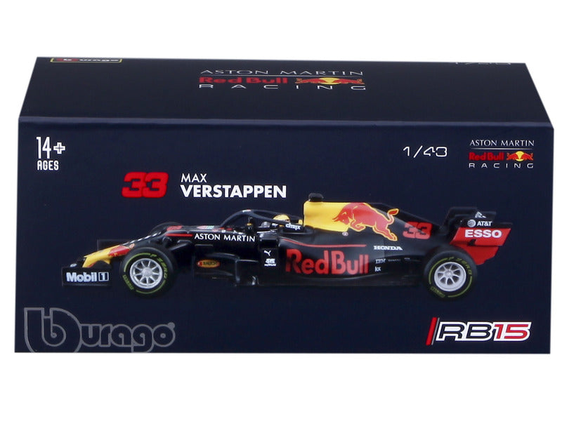 Model auta Red Bull Racing, Max Verstappen, WW č. 1 R1, bburago, modrá 🔥