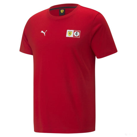 Ferrari Race Colored Big Shield Tee Rosso Corsa 2022 - FansBRANDS®