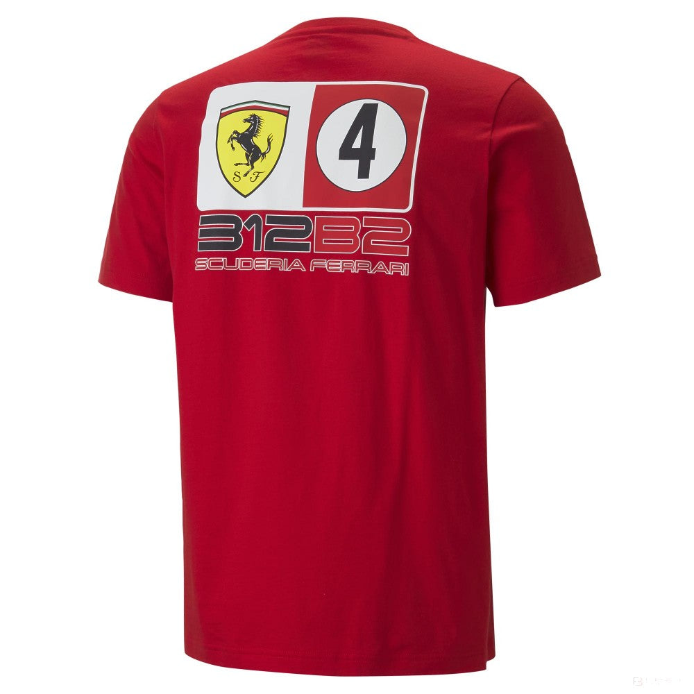Ferrari Race Colored Big Shield Tee Rosso Corsa 2022