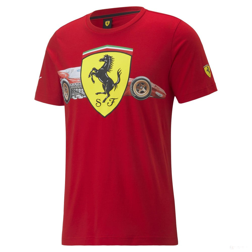 Ferrari Race Heritage Big Shield Tee Rosso Corsa 2022