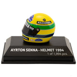 Mini prilba Ayrton Senna, 1994, mierka 1:8, žltá, 2018