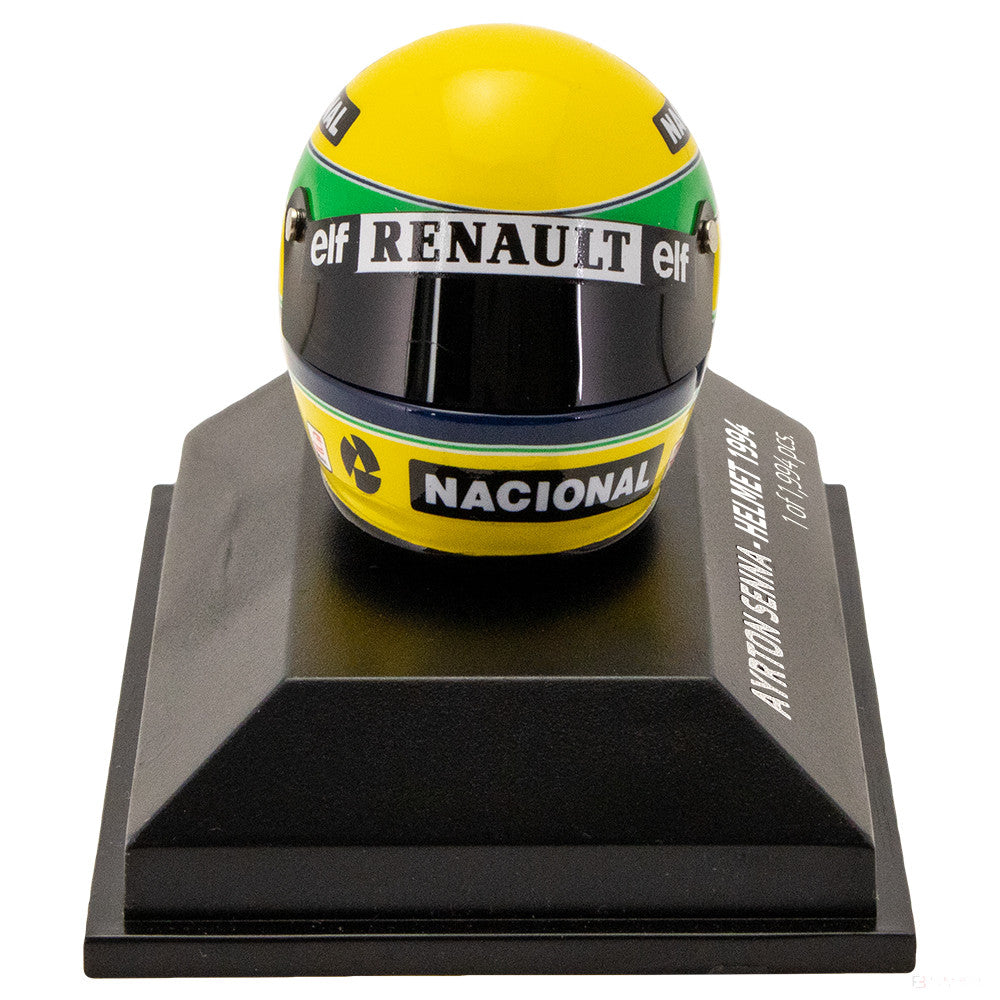 Mini prilba Ayrton Senna, 1994, mierka 1:8, žltá, 2018