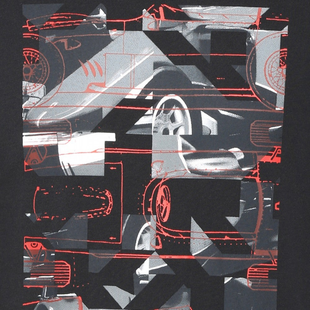 Ferrari tričko, grafika Puma, čierne, 2017