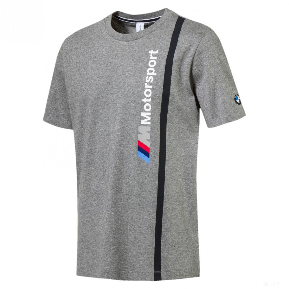 BMW tričko, Puma BMW MMS Logo, sivá, 2018