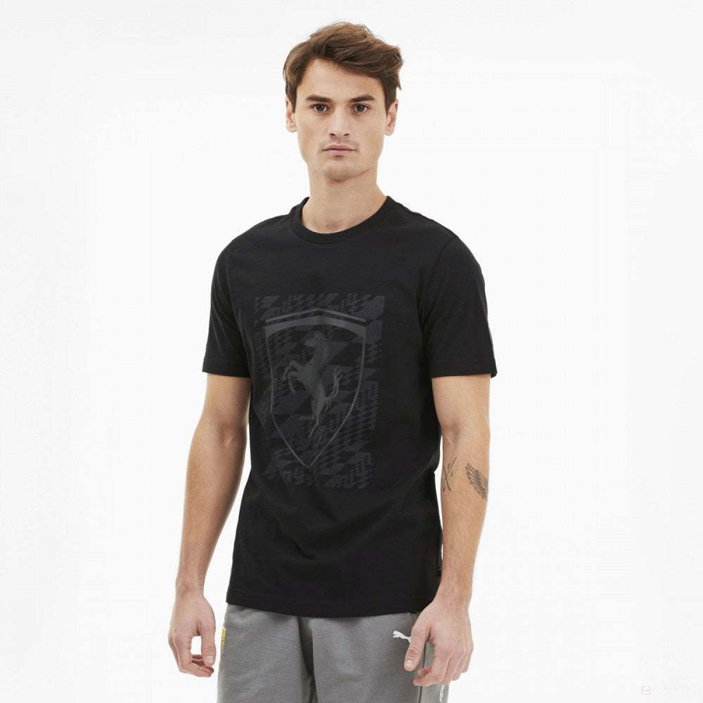 Ferrari tričko, Puma Big Shield+, čierne, 2020