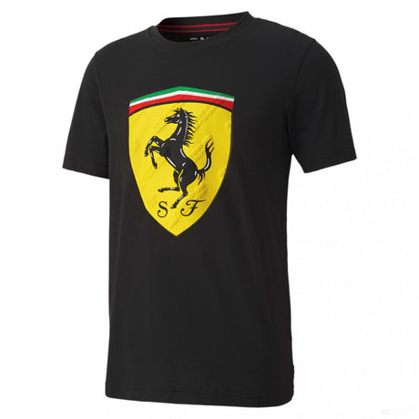 Ferrari tričko, Puma Race Big Shield+, čierne, 2020 - FansBRANDS®