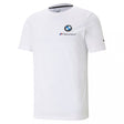 BMW tričko, Puma BMW MMS ESS malé logo, biele, 2021 - FansBRANDS®