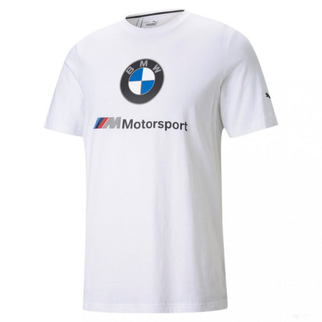 BMW tričko, Puma BMW MMS ESS Logo, biele, 2021 - FansBRANDS®
