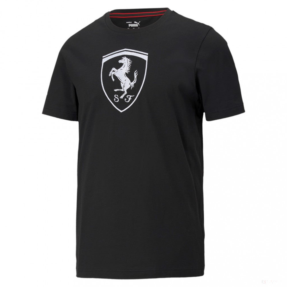 Ferrari tričko, Puma Big Shield+, čierne, 2021