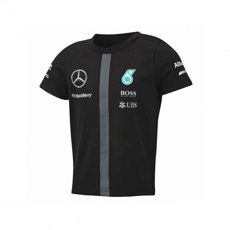 Detské tričko Mercedes, Team, Black, 2015 - FansBRANDS®