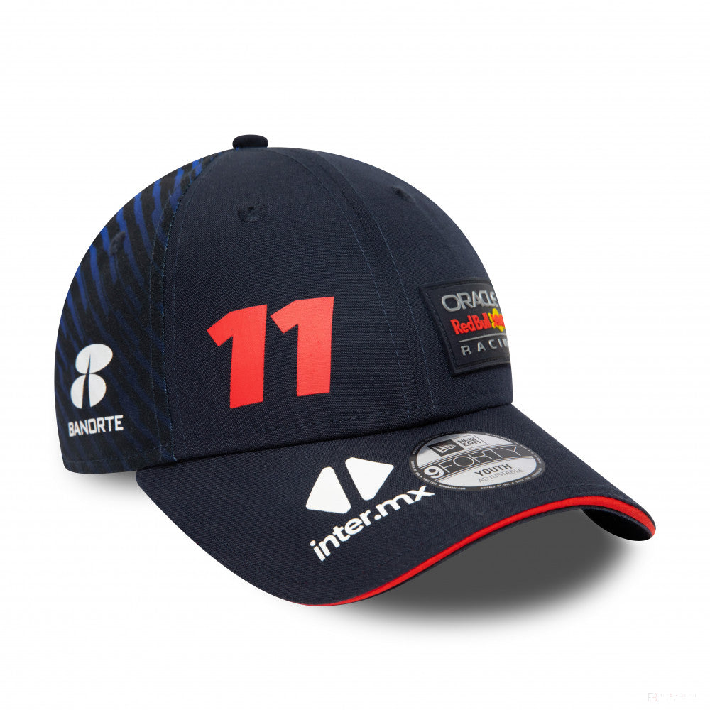 Red Bull Racing cap, New Era, Sergio Perez, 9FORTY, kids, blue, 2023