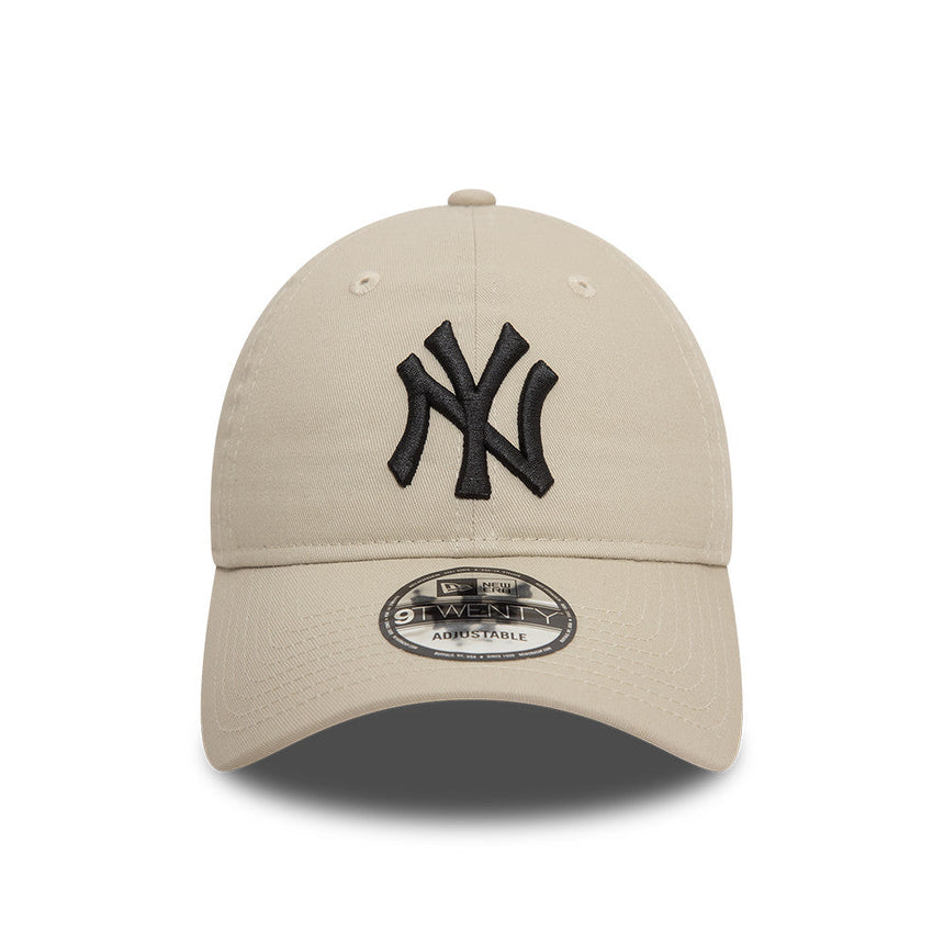 Čiapka New York Yankees, s čiernym logom, New Era, 9TWENTY, základná, béžová