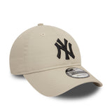 Čiapka New York Yankees, s čiernym logom, New Era, 9TWENTY, základná, béžová