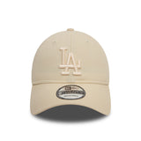 Čiapka Los Angeles Dodgers, New Era, 9TWENTY, essential, béžová