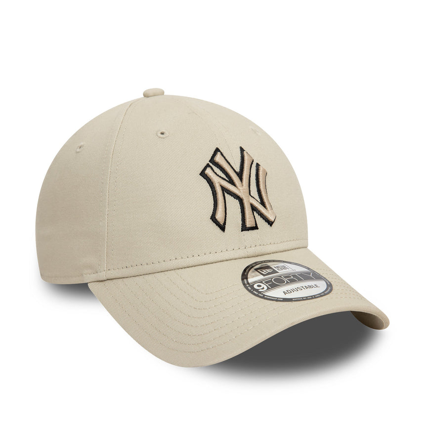 Čiapka New York Yankees, New Era, 9FORTY, béžová