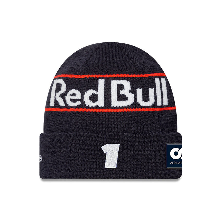 Red Bull Racing pletená čiapka, Max Verstappen, New Era, Modrá 🔥