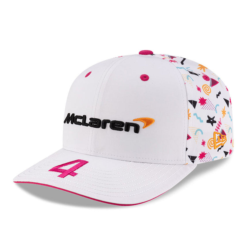McLaren Baseball Cap, Miami, Lando Norris, New Era, 9SEVENTY SS, Weiß 🔥