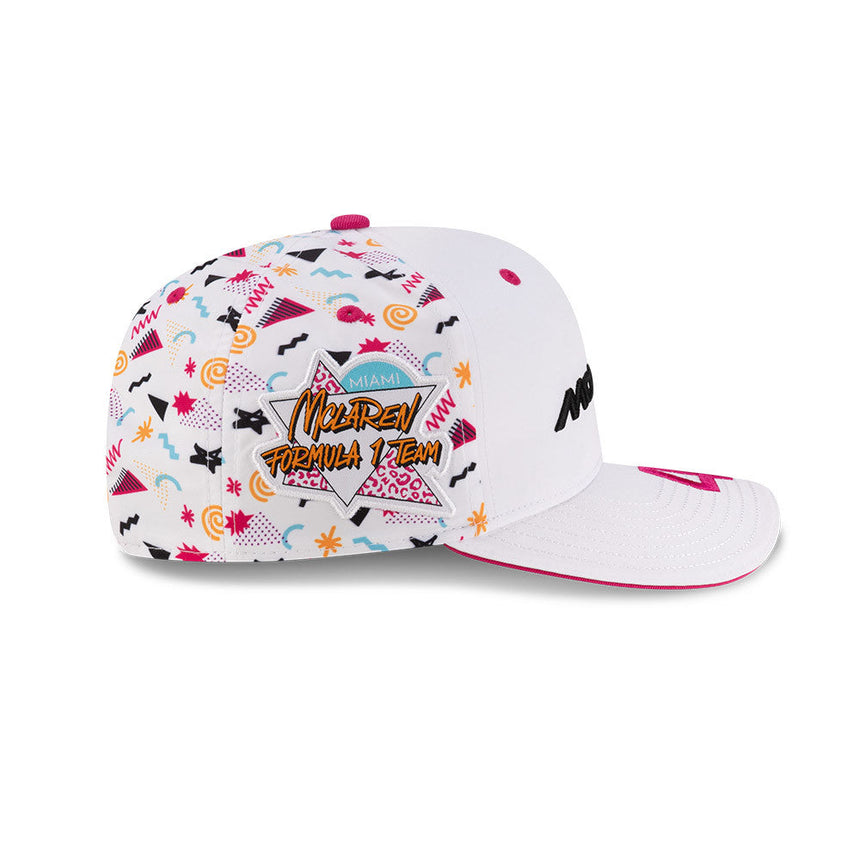 McLaren Baseball Cap, Miami, Lando Norris, New Era, 9SEVENTY SS, Weiß 🔥