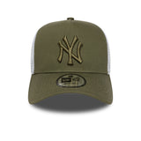Šiltovka New York Yankees, New Era, truckerská, základná, khaki